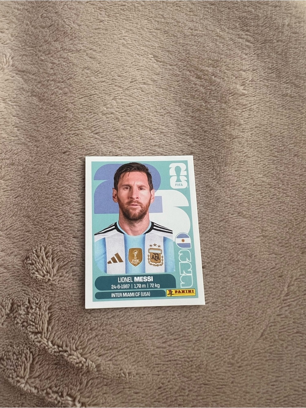 Messi Panini Fifa World Cup 2026 Sticker